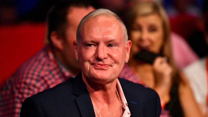 MANCHESTER, ENGLAND - JUNE 09:  Paul Gascoigne is seen ringside at Manchester Arena on June 9, 2018 in Manchester, England.  (Photo by Justin Setterfield/Getty Images) 