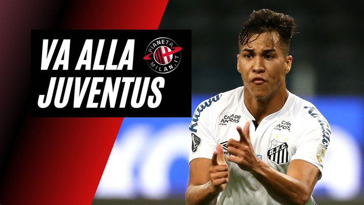Kaio Jorge (attaccante Santos), obiettivo di calciomercato del Milan e della Juventus | AC Milan News (Getty Images) 