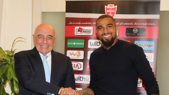 Galliani e Boateng (Twitter Monza) 