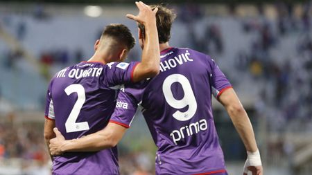 FLORENCE, ITALY - OCTOBER 03: Lucas Martinez Quarta of ACF Fiorentina celebrates after scoring a goal during the Serie A match between ACF Fiorentina v SSC Napoli at Stadio Artemio Franchi on October 3, 2021 in Florence, Italy. (Photo by Gabriele Maltinti/Getty Images) FLORENCE, ITALY - OCTOBER 03: Lucas Martinez Quarta of ACF Fiorentina celebrates after scoring a goal during the Serie A match between ACF Fiorentina v SSC Napoli at Stadio Artemio Franchi on October 3, 2021 in Florence, Italy. (Photo by Gabriele Maltinti/Getty Images)
