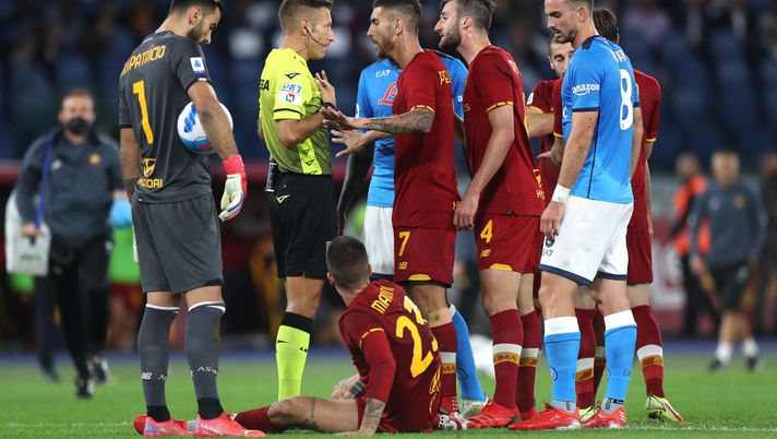 Getty Images Roma-Napoli, la moviola: espulso Mourinho. Ammoniti Abraham, Veretout e Karsdorp - immagine 1