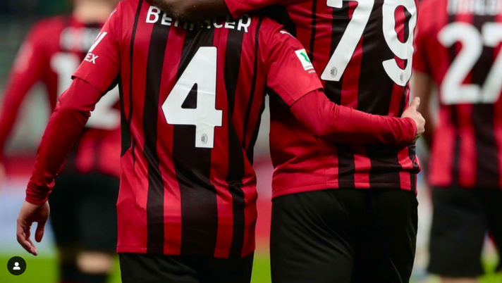 Milan Bennacer esulta AC Milan