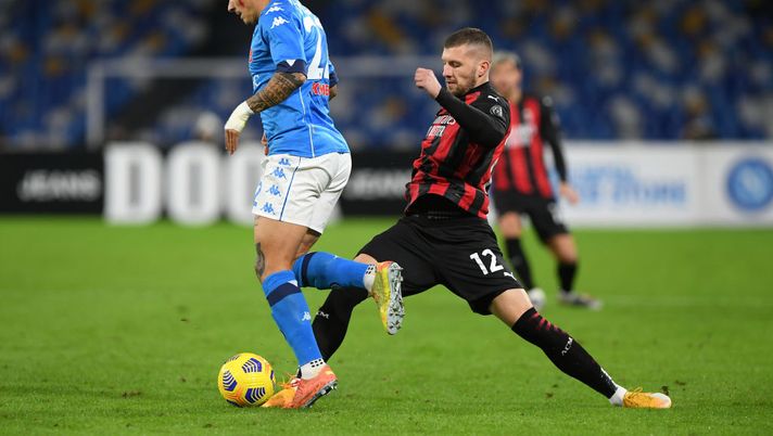 Giovanni Di Lorenzo e Ante Rebic (Photo by Francesco Pecoraro/Getty Images) 