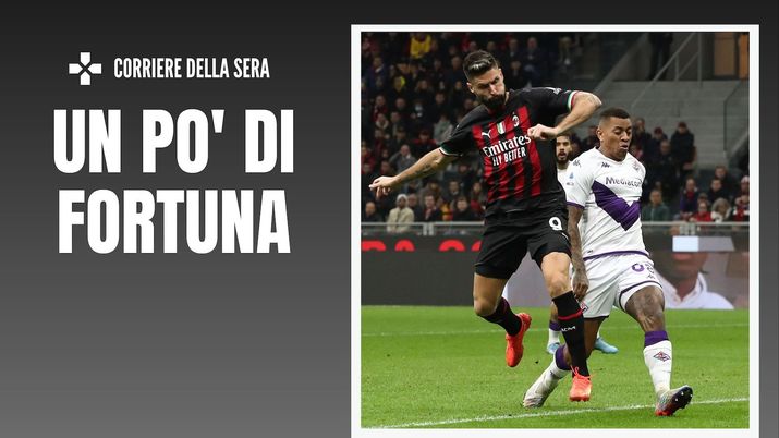 Olivier Giroud AC Milan Milan-Fiorentina 2-1 Serie A 2022-2023