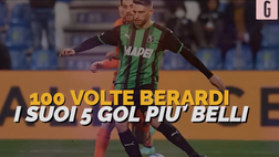 VIDEO Sassuolo, Berardi a quota 100: rivedi i gol più belli dell’attaccante italiano