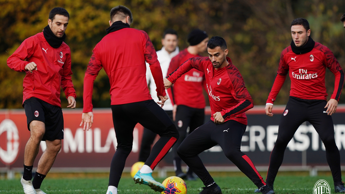 Il Milan si allena a Milanello (credits: acmilan.com) 