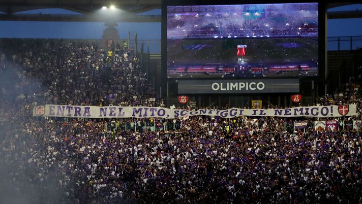 Finale Coppa Italia, i tifosi viola lasciano vuoto il muretto dei Fedayn in Sud - immagine 1