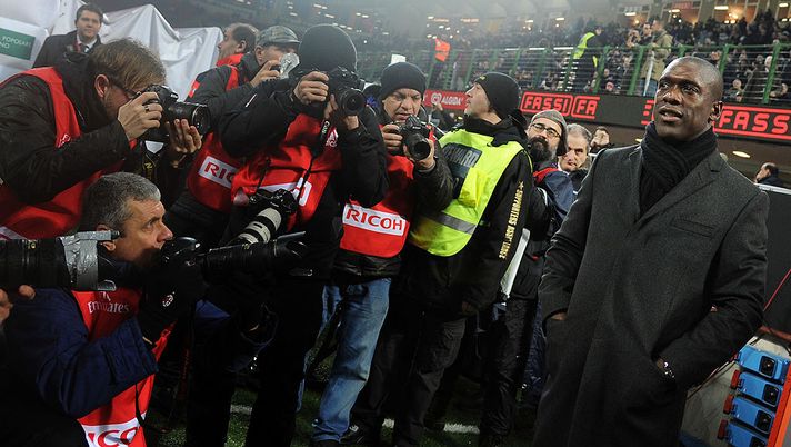 MILAN, ITALY - JANUARY 19:  Head coach AC Milan Clarence Seedorf prior to the Serie A match between AC Milan and Hellas Verona FC at San Siro Stadium on January 19, 2014 in Milan, Italy.  (Photo by Claudio Villa/Getty Images) 
