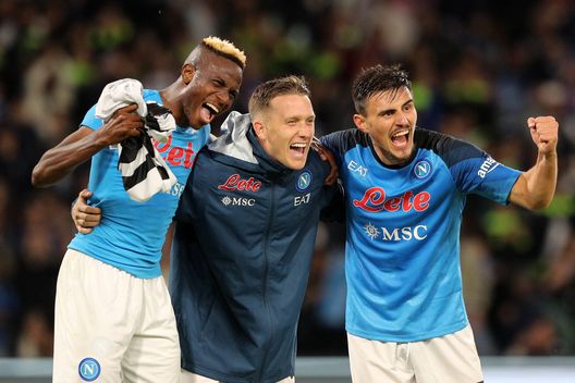 (Photo by Francesco Pecoraro/Getty Images) napoli zielinksi osimhen elmas
