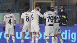 Il Milan chiude bene il 2021 con un poker a Empoli