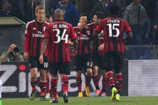 L'esultanza ieri del Milan a Marassi (gazzetta.it) L'esultanza ieri del Milan a Marassi (gazzetta.it)