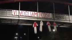 Per il Perugia è un dramma calcistico, tifosi furibondi per la retrocessione: spunta uno striscione macabro
