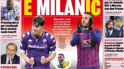 Prima Pagina, La Gazzetta dello Sport: “Vlahovic+Vlasic, è Milanic!”