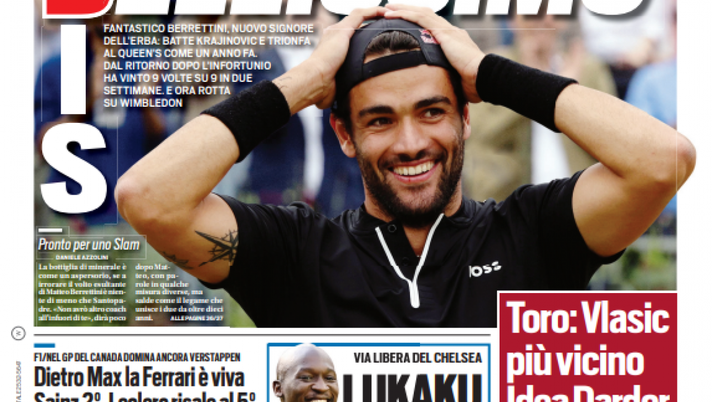 Prima Pagina Tuttosport, Sabatini: “Koulibaly-De Ligt, muro da scudetto“  Prima Pagina Tuttosport, Sabatini: “Koulibaly-De Ligt, muro da scudetto“ - immagine 1