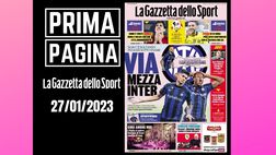 Prima pagina Gazzetta dello Sport: “Via mezza Inter”