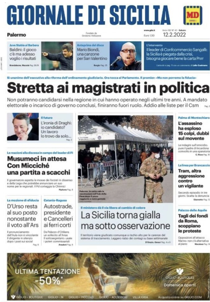 prima pagina