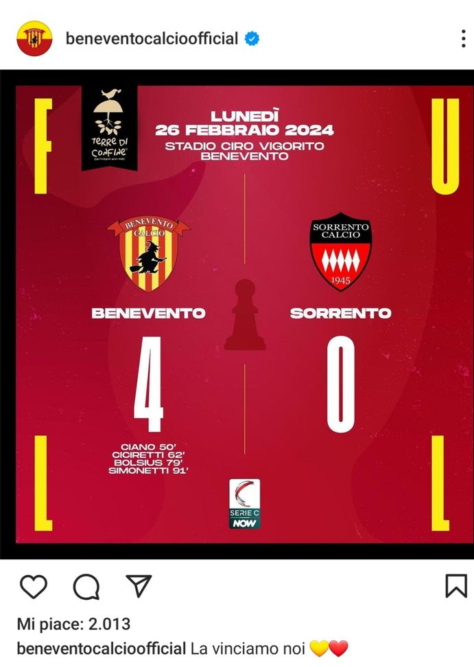 Benevento, il marchio di Ciciretti sul derby: Sorrento quattro volte ko- immagine 2