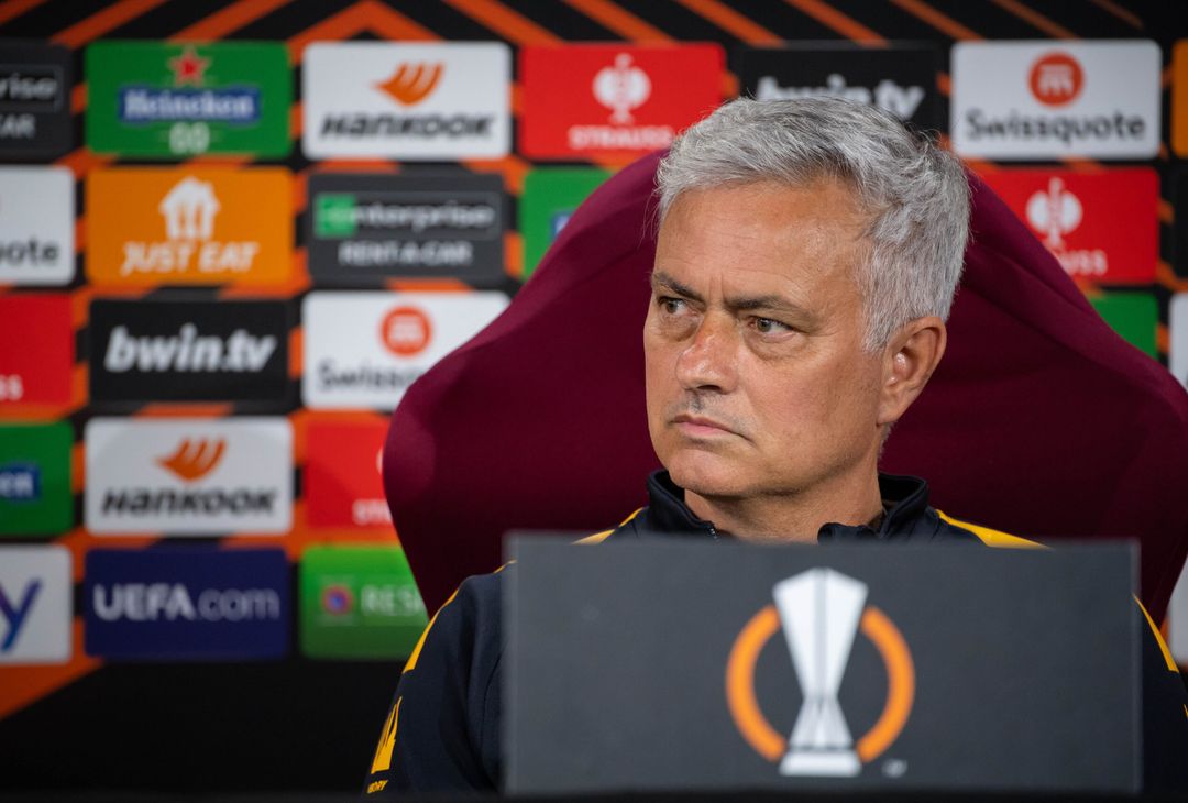 Roma, la conferenza stampa di Mourinho e Spinazzola – FOTO GALLERY - immagine 29
