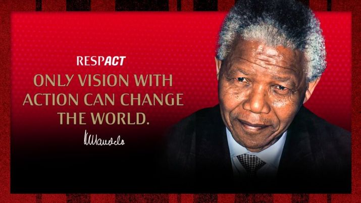 Nelson Mandela (foto Twitter AC Milan) 