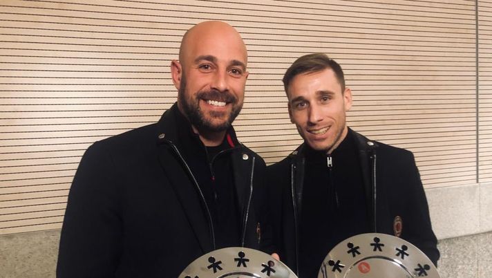 Pepe Reina e Lucas Biglia,  Milan, @acmilan 