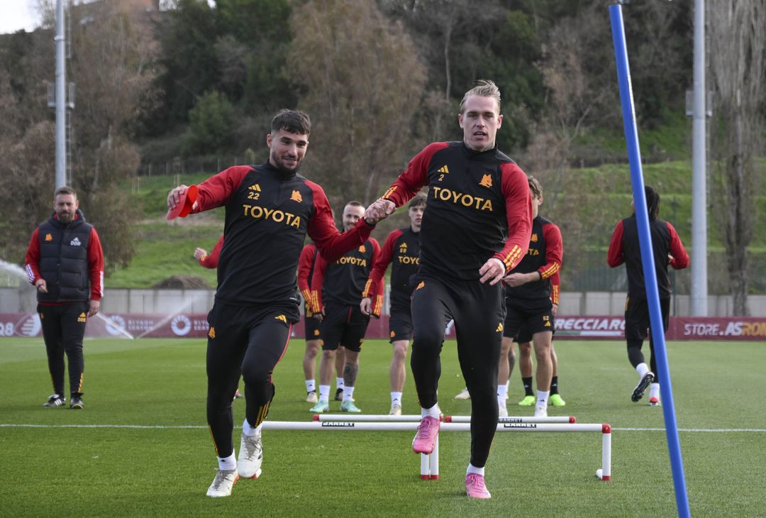 Roma, la rifinitura alla vigilia del Brighton – FOTOGALLERY - immagine 22