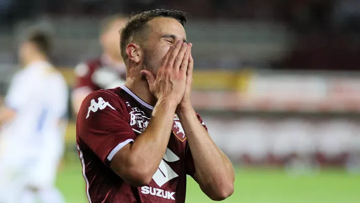 Sport Calcio Amichevole Torino-Chapecoense
Nella foto: Berenguer si dispera