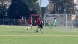 A nove anni Quaresma jr. fa già la trivela come papà (video)