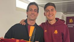 Roma-Sassuolo, il regalo di Dybala a Damiano dei Maneskin