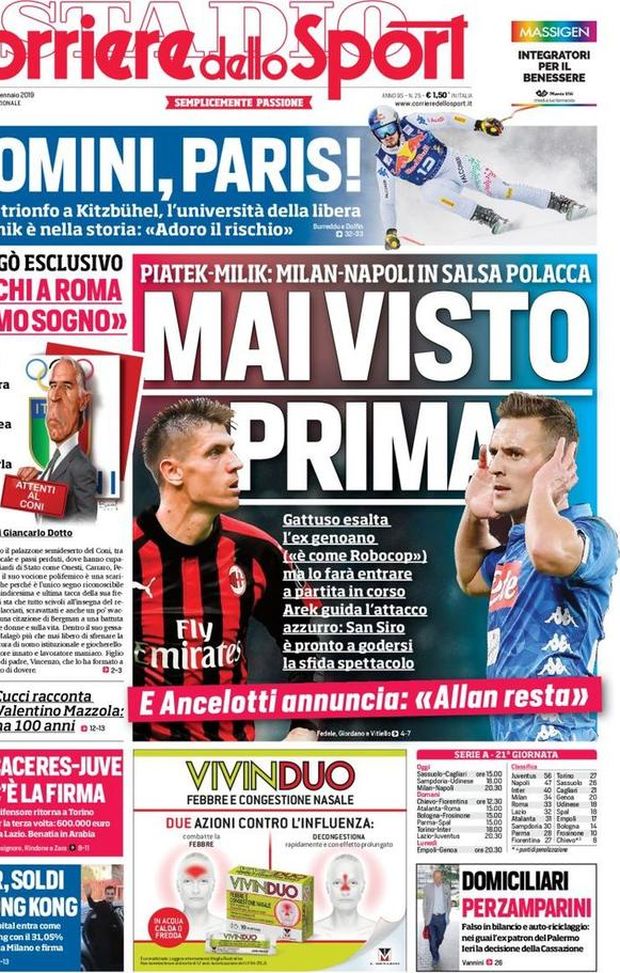 Prima Pagina, Corriere dello Sport: “Mai visto prima. Inter, soldi da Honk Hong. Domiciliari per Zamparini…” Prima Pagina, Corriere dello Sport: “Mai visto prima. Inter, soldi da Honk Hong. Domiciliari per Zamparini…”