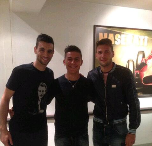 Pastore, Dybala e Vazquez Pastore, Dybala e Vazquez