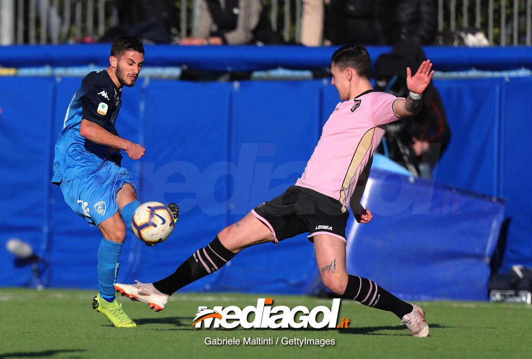  EMPOLI, ITALY - JANUARY 12: Giuseppe Montaperto of Empoli Fc in action during the Serie A Primavera between Empoli FC and Citta' di Palermo on January 12, 2019 in Empoli, Italy.  (Photo by Gabriele Maltinti/Getty Images) 