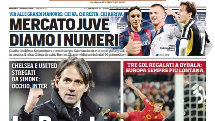 EDICOLA TS – Occhio Inter: la Premier chiama Inzaghi, Marotta deve blindarlo - immagine 1