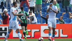 Tanta la delusione nell’ambiente napoletano dopo l’amaro pareggio contro il Sassuolo. Gli azzu