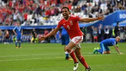 Galles-Slovacchia 2-1, Bale la apre, Robson-Kanu la chiude, storica vittoria gallese