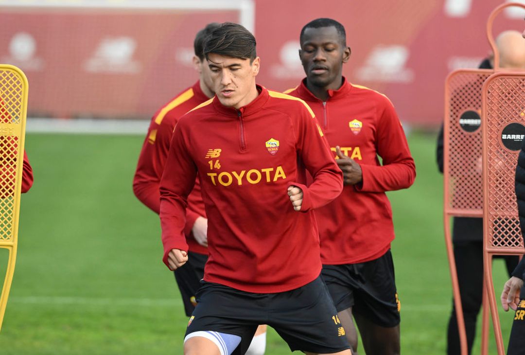 Roma, rifinitura in vista del Bologna: ancora in gruppo Solbakken – FOTO GALLERY - immagine 4