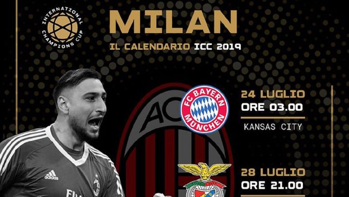Le gare del Milan nell'ICC 2019 in diretta su Sportitalia, fonte foto @tvdellosport 