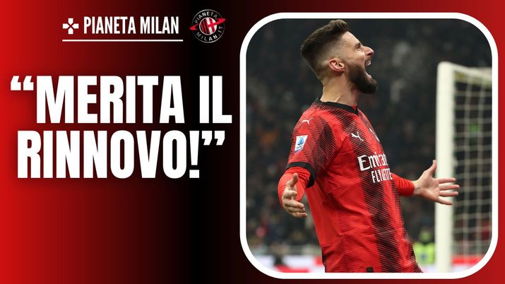 Olivier Giroud, attaccante del Milan 17/01/2024 PianetaMilan.it
