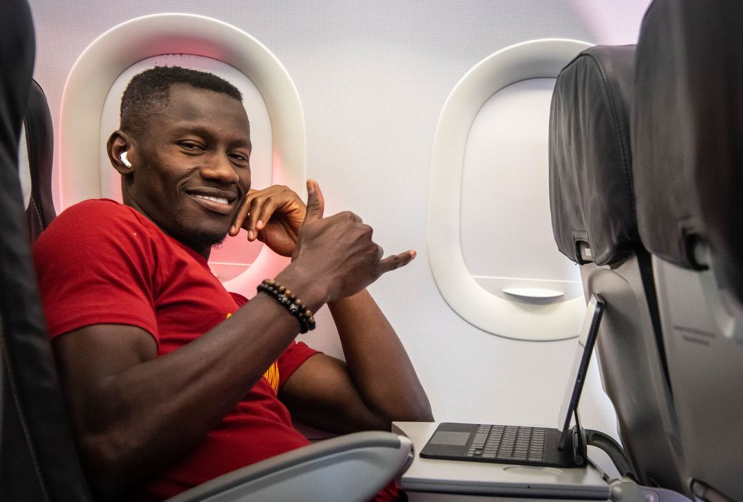 La Roma in viaggio verso Bergamo. Domani il match con l’Atalanta – FOTO GALLERY - immagine 5