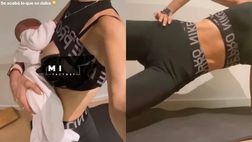 VIDEO / La fidanzata di Lautaro di nuovo in pista: allenamento e allattamento senza sosta