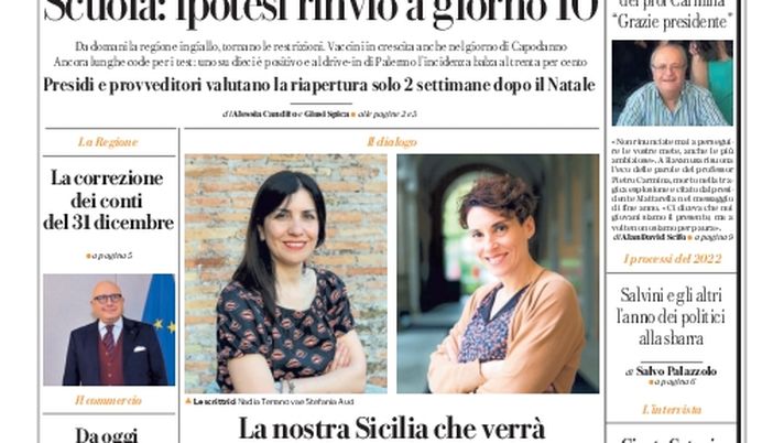 Prima Pagina, La Repubblica-Palermo: “Seimila contagi, psicosi tamponi”  Prima Pagina, La Repubblica-Palermo: “Seimila contagi, psicosi tamponi” - immagine 1