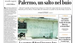 Prima Pagina, La Repubblica-Palermo: “Boss fuori, delitto e paura. Palermo, un salto nel buio”