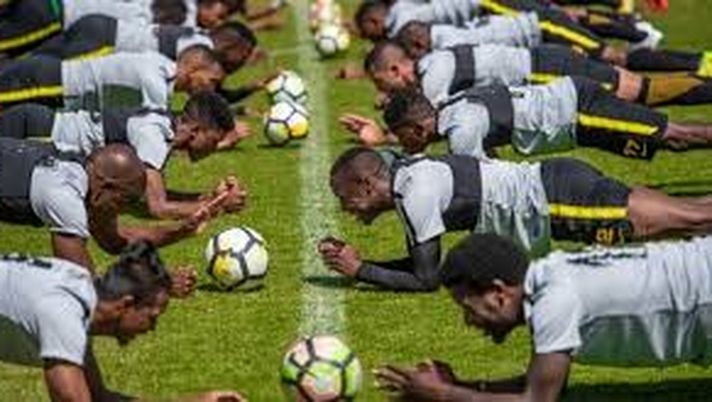 I Kaizer Chiefs in allenamento 