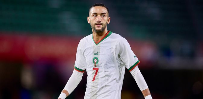 Hakim Ziyech (centrocampista Chelsea), qui con la maglia del Marocco | News (Getty Images)
