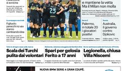 Prima Pagina, Giornale di Sicilia: “Palermo, venti i giocatori positivi. Mercato fermo”