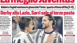 EDICOLA CDS – La meglio Juventus. Rabiot e Fagioli mettono in ginocchio l’Inter