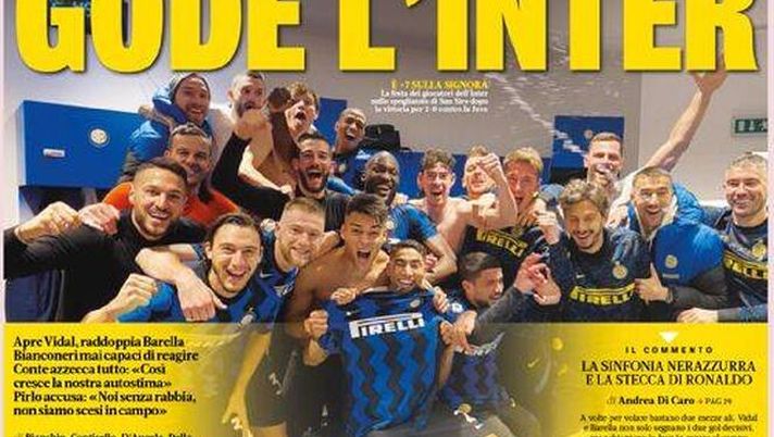 La Gazzetta dello Sport, la prima pagina di oggi, lunedì 18 gennaio 2021 