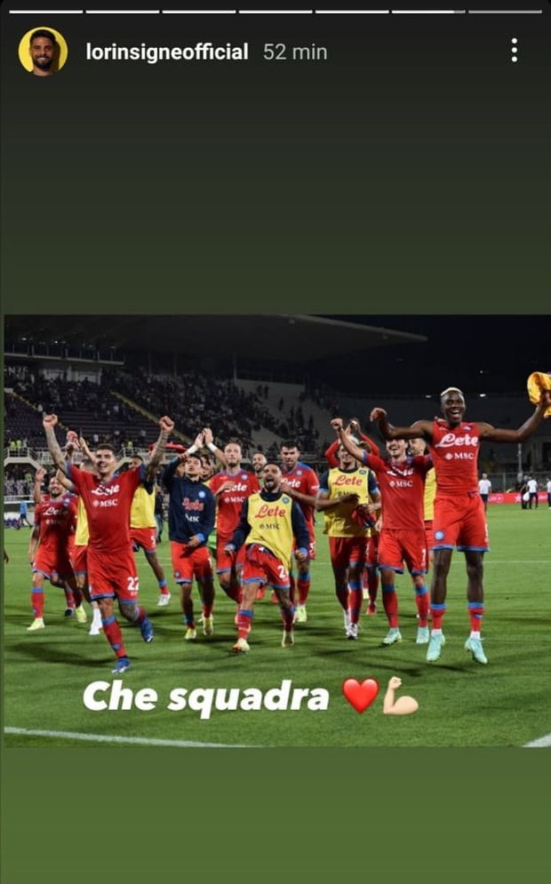FOTO La gioia di Capitan Insigne sui social: “Che squadra!”- immagine 2