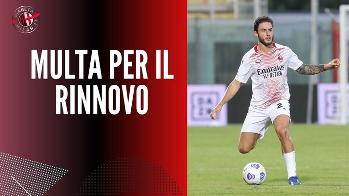 Davide Calabria (terzino AC Milan) è stato multato dalla procura Federale | (credits: Getty images) 