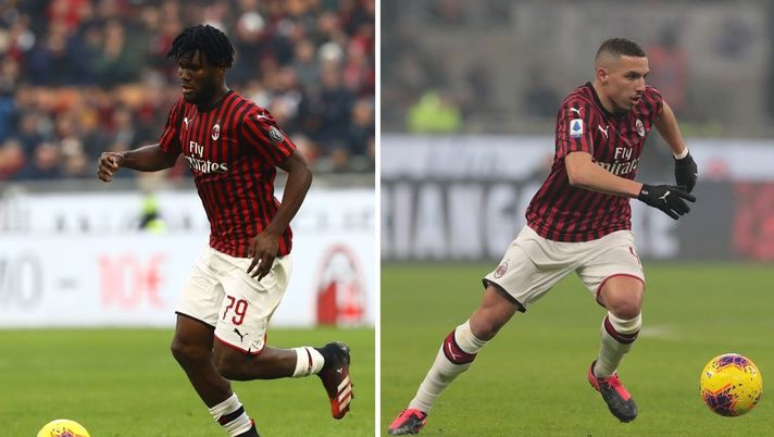 Franck Kessie &amp; Ismael Bennacer, centrocampisti dell'AC Milan (credits Getty Images) 