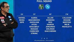 Al termine della seduta pomeridiana di allenamento, il tecnico del Napoli Maurizio <